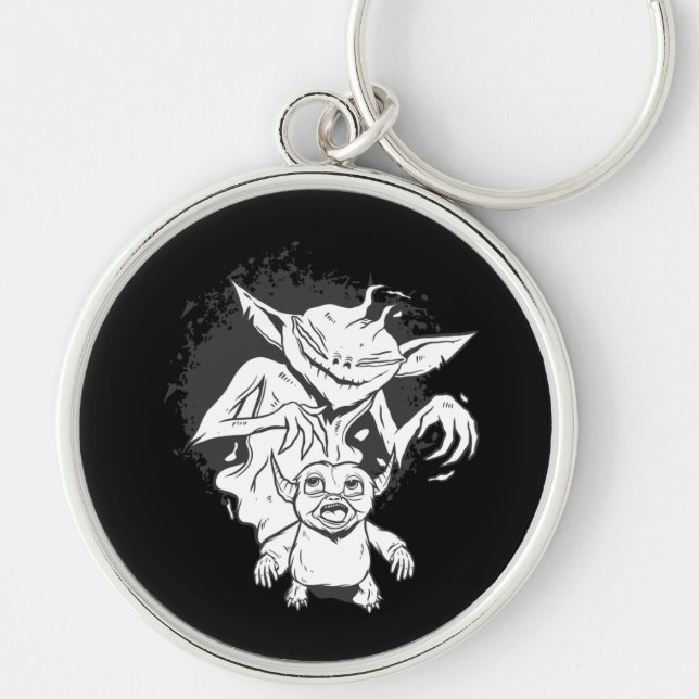 Chaveiro Monstro do Halloween com Design de Criatura Assust (Frente)