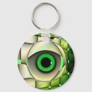 Chaveiro Monstro Eyed verde