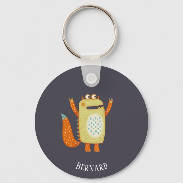 Chaveiro Monstros Divertidos Personalizados (Frente)