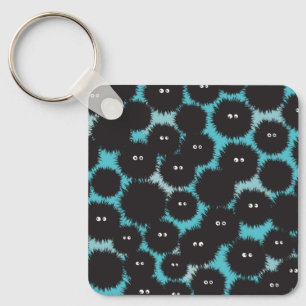 Chaveiro Monstros engraçados e pretos