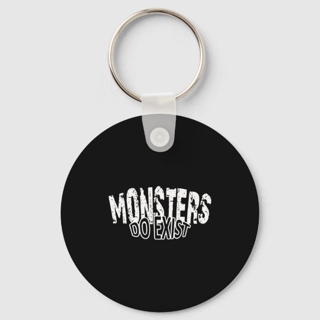 Chaveiro Monstros Existem Dito de Terror (Frente)