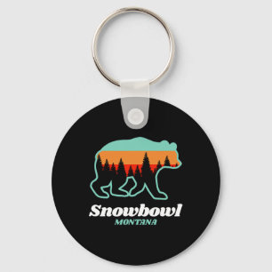 Chaveiro Montana Snowbowl Skiting Snowboard Bear