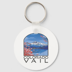 Chaveiro Montanha de Neve Vail Colorado Férias de Inverno E
