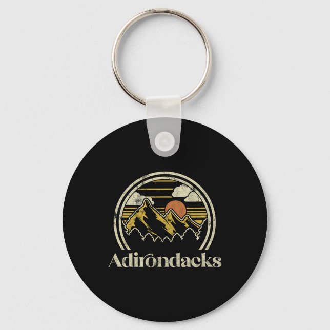 Chaveiro Montanhas Adirondacks Nova York Acampamento de Tri (Frente)