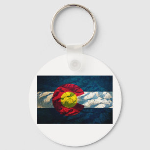 Chaveiro Montanhas da rocha da bandeira de Colorado
