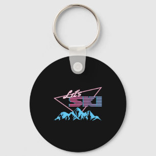 Chaveiro Montanhas de Esqui Retroativo 80s Ski Resort Vinta