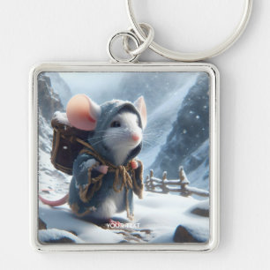 Chaveiro Montanhas de Mouse Pequeno Fantasy Cute