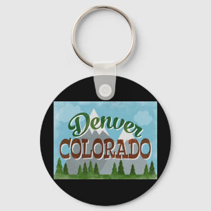 Chaveiro Montanhas Denver Colorado Snowy