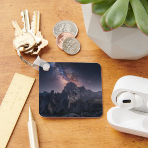 Chaveiro Montanhas Dolomites Mountain, Itália