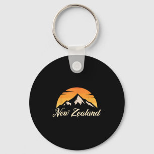 Chaveiro Montanhas Presente Amante de Rugby Kiwi Nova Zelân
