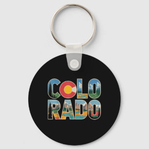 Chaveiro Montanhas Rochosas Colorado Viagem Retro Natureza