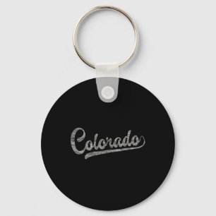 Chaveiro Montanhas Rochosas do Colorado Baseball Fan Vintag