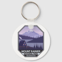 Monte Rainier National Park Washington Cabin Retro