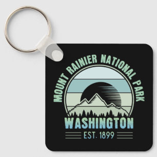 Chaveiro Monte Rainier National Park Washington EUA Retro