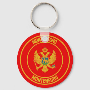 Chaveiro Montenegro Round Emblem