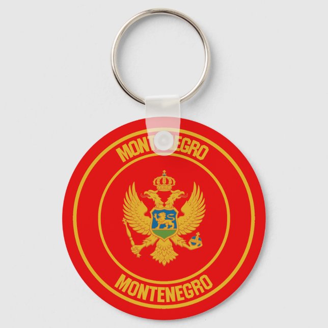 Chaveiro Montenegro Round Emblem (Frente)