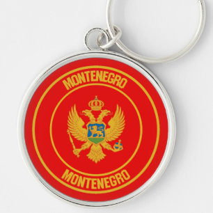 Chaveiro Montenegro Round Emblem