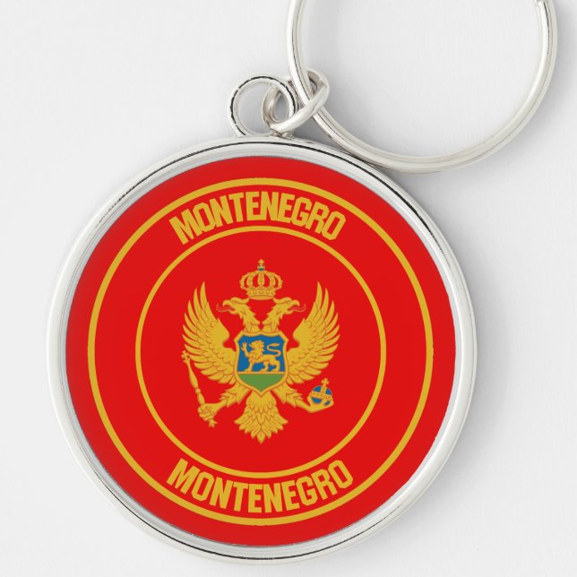 Chaveiro Montenegro Round Emblem (Frente)