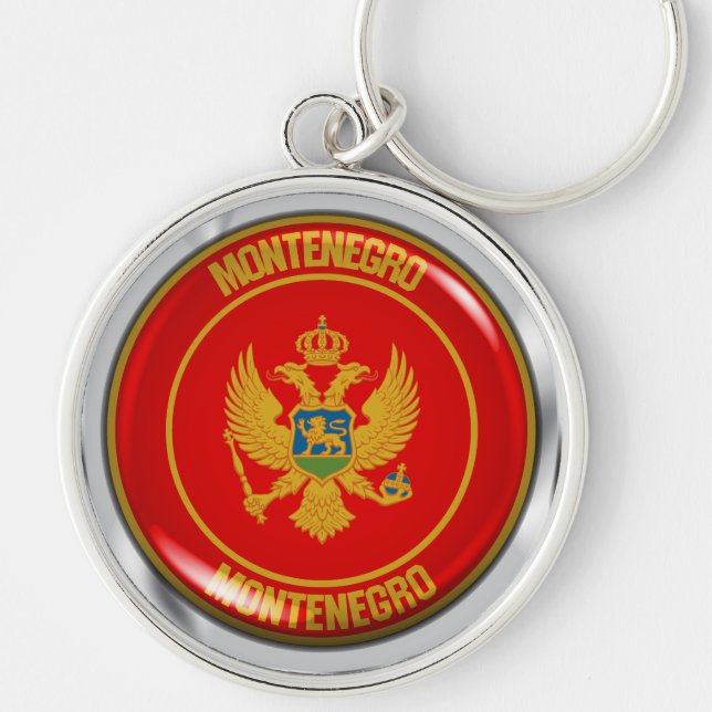 Chaveiro Montenegro Round Emblem (Frente)
