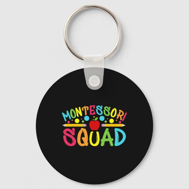 Chaveiro Montessori Squad Montessori De Volta À Sc (Frente)