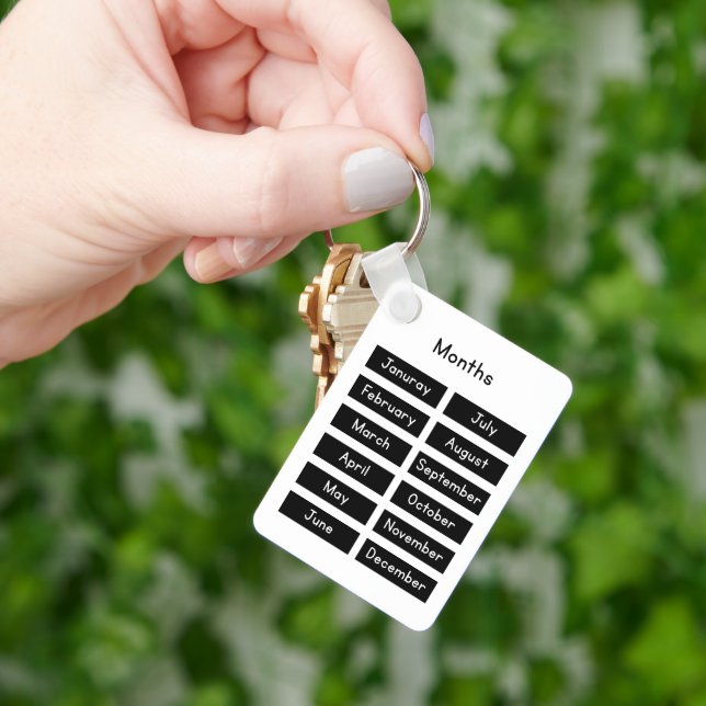 Chaveiro Months of the year (Mão)
