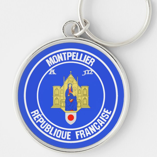 Chaveiro Montpellier Round Emblem (Frente)