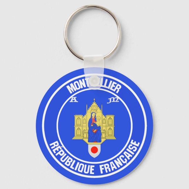 Chaveiro Montpellier Round Emblem (Frente)
