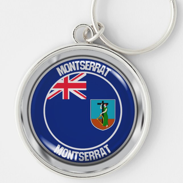 Chaveiro Montserrat Round Emblem (Frente)