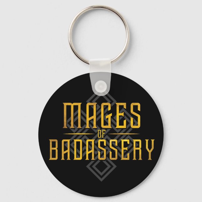 Chaveiro Monty & Strong - Mages of Badassery Keychain (Frente)
