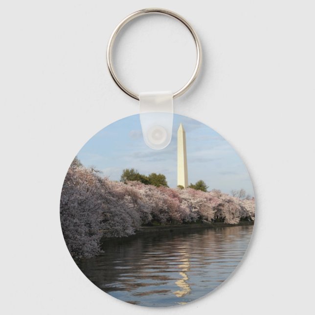 Chaveiro Monumento de Cherry Blossom Washington (Frente)