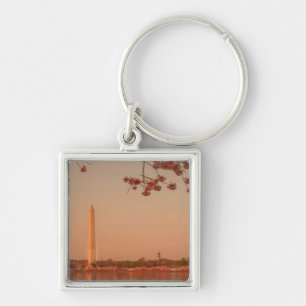 Chaveiro Monumento de Washington Sakura no por do sol