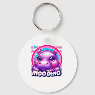 Chaveiro Moo Deng Baby Cute Hippo Girl Bebee Pygmy Engraçad