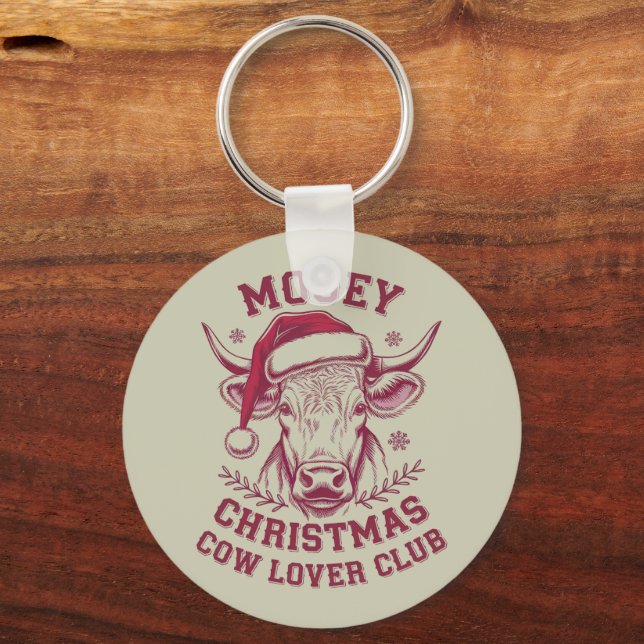 Chaveiro Mooey Christmas Western Cow Lover Club Xmas Season (Frente)