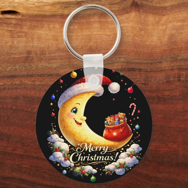 Chaveiro moon christmas (Verso)