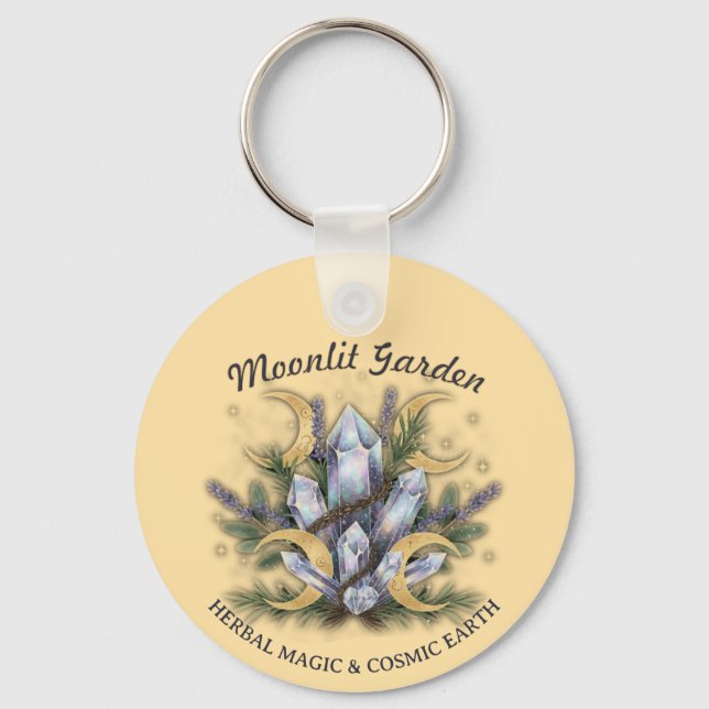 Chaveiro Moonlit Garden Crystal Bouquet • Herbal Magic (Frente)