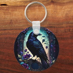 Chaveiro Moonlit Raven Suite de Noiva Floral Gótica.