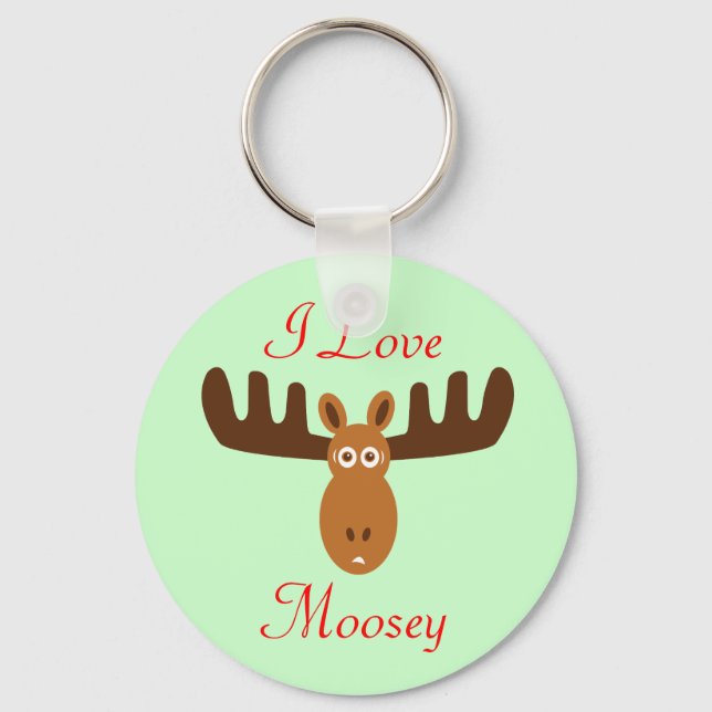 Chaveiro Moose Head_I Love Moosey (Frente)