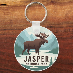 Chaveiro Moose no Parque Nacional de Jasper, Viagem Canadá