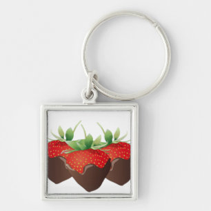 Chaveiro Morango do chocolate
