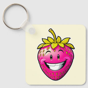 Chaveiro Morango Rosa