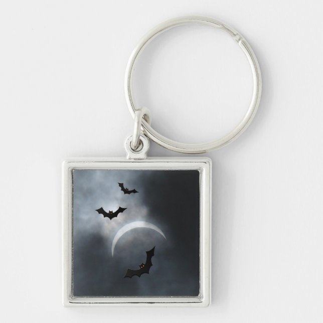 Chaveiro Morcegos De Halloween Spooky No Eclipse (Frente)