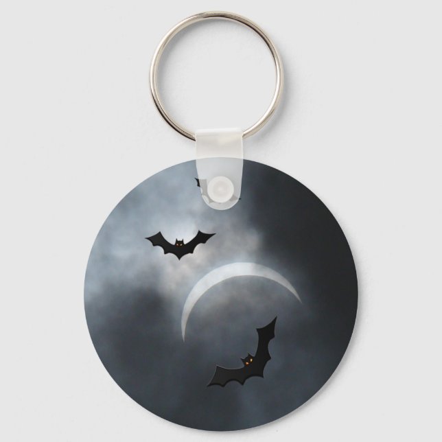 Chaveiro Morcegos De Halloween Spooky No Eclipse (Frente)