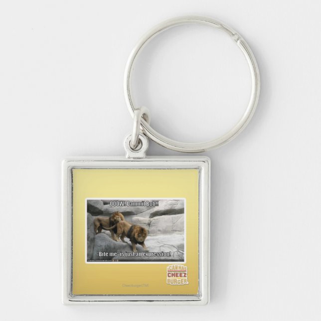 Chaveiro Morda-me é só uma expressão! (Frente)