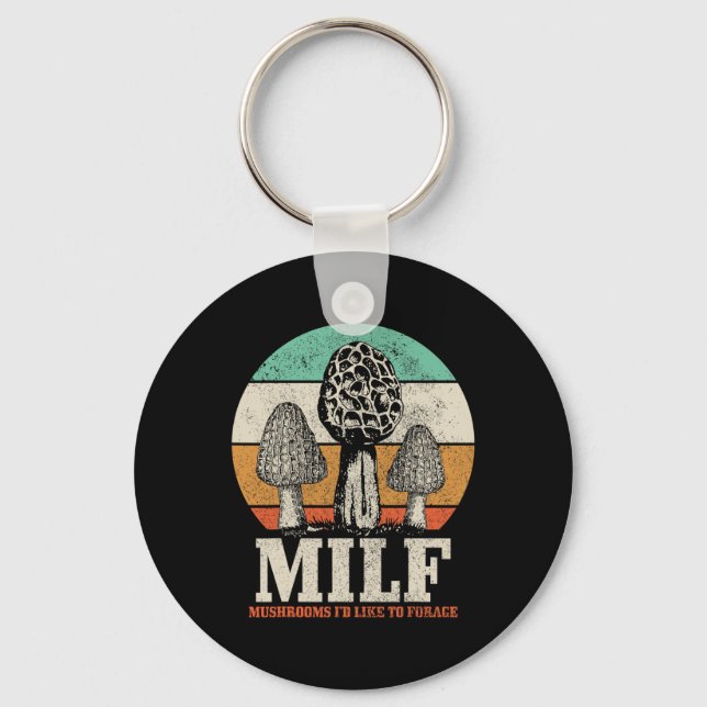 Chaveiro Morel Mushroom caçando Cogumelos M.i.l.f. (Frente)