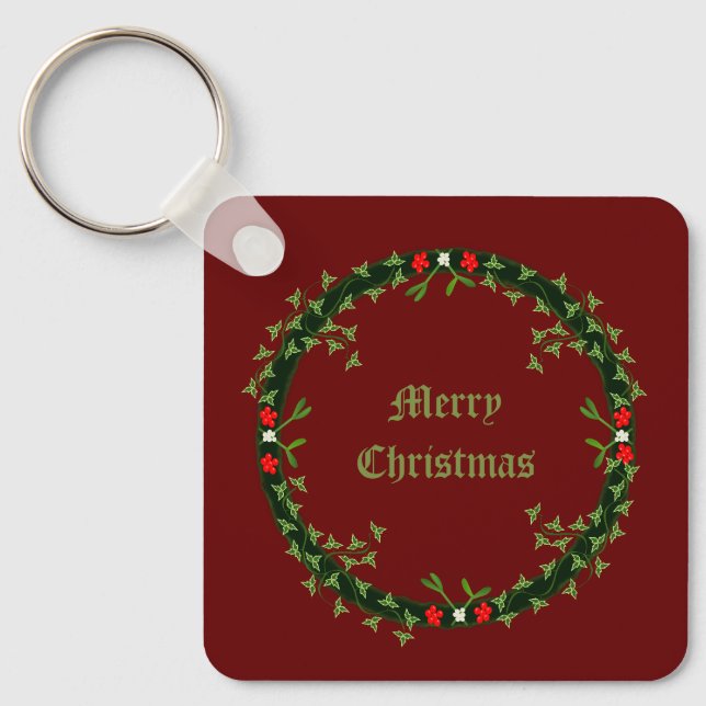 Chaveiro Morte de Natal Gótica Personalizada (Frente)