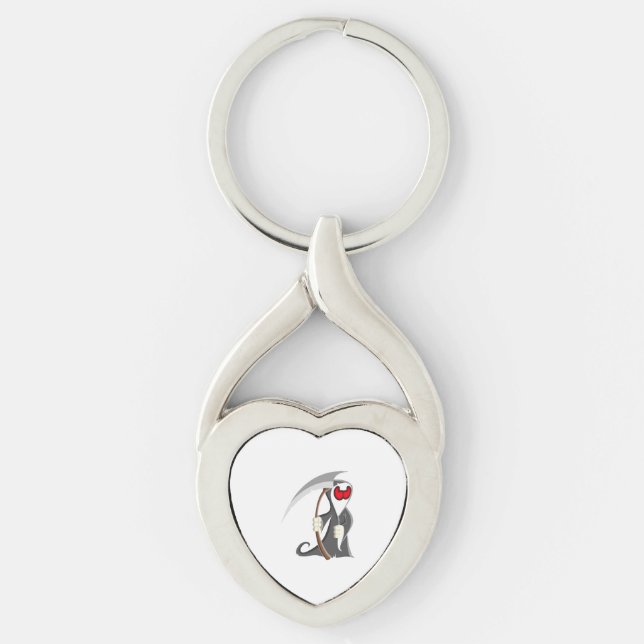 Chaveiro Morte do esqueleto de Halloween (Frente)