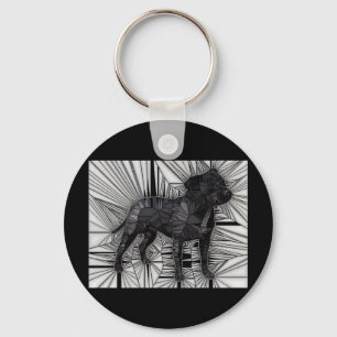 Chaveiro Mosaico de Staffordshire bull terrier