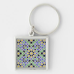 Chaveiro Mosaico nos dado da porta no salão dos dois