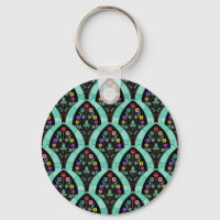 Mosaico Vintage Art Deco Flower Fan
