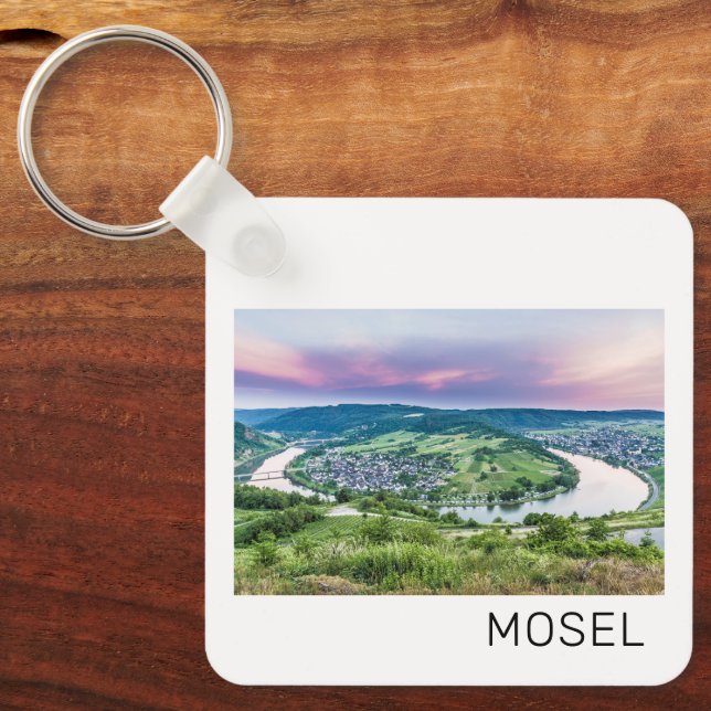 Chaveiro Moselle Loop Sunset Kroev Panorama Alemanha (Frente)